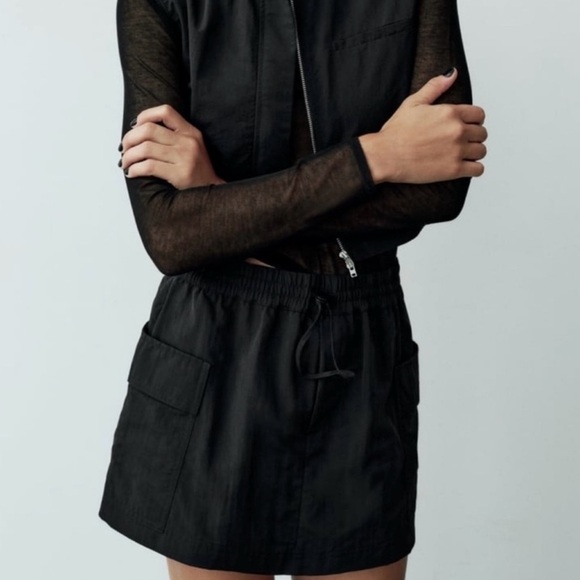 Zara Black Pocket Skort – Size Small – NWT! - Picture 4 of 7